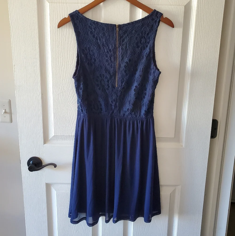 Lovely Royal Blue Sleeveless Skater Dress 💙 - Picture 2 of 5